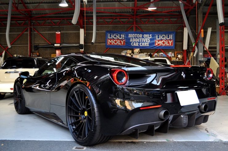 フェラーリ488GTB BCforged ホイール交換