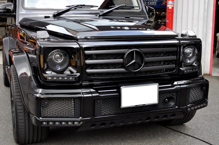W463 G350d ブラックヘッドライト　ブラバス　カスタム