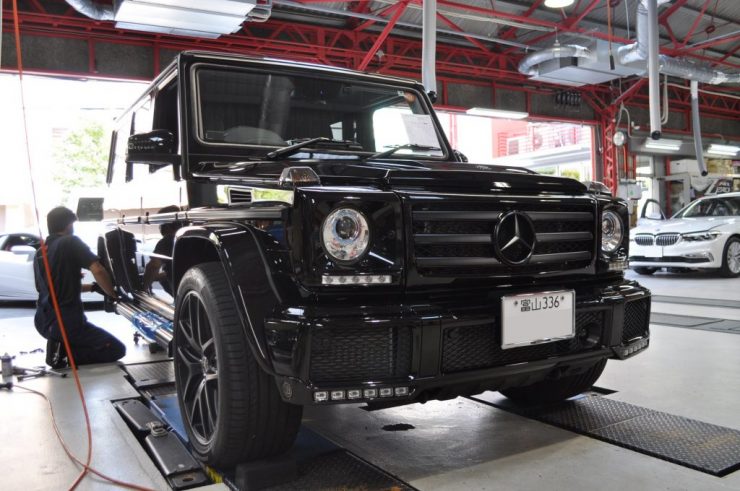 W463 G350d ブラックヘッドライト　ブラバス　カスタム