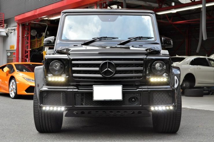 W463 G350d ブラックヘッドライト　ブラバス　カスタム