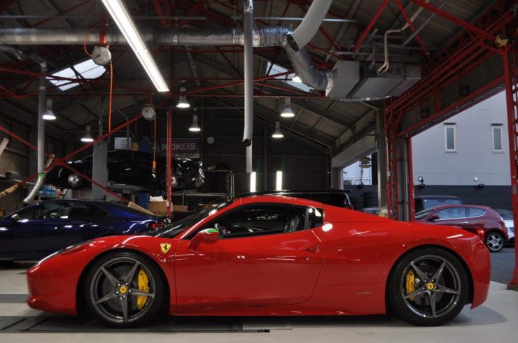 フェラーリ458スパイダー ダウンサス H&R カスタム