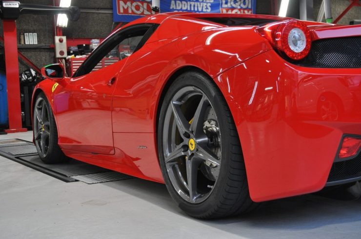 フェラーリ458スパイダー ダウンサス H&R カスタム
