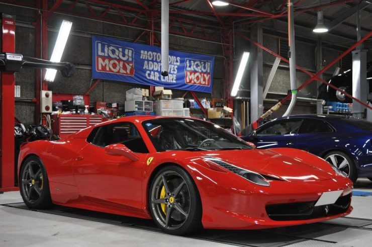 フェラーリ458スパイダー ダウンサス H&R カスタム