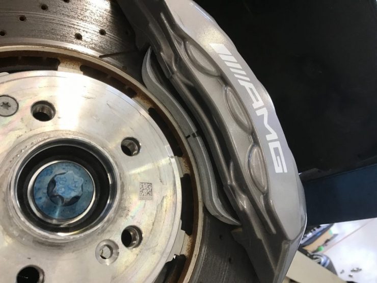 W222 後期S63 ホイール交換 カーボンエアロ　カスタム