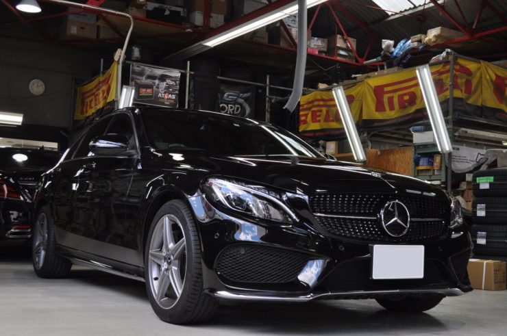 W205 C200 レーダー　ドラレコ　グリル