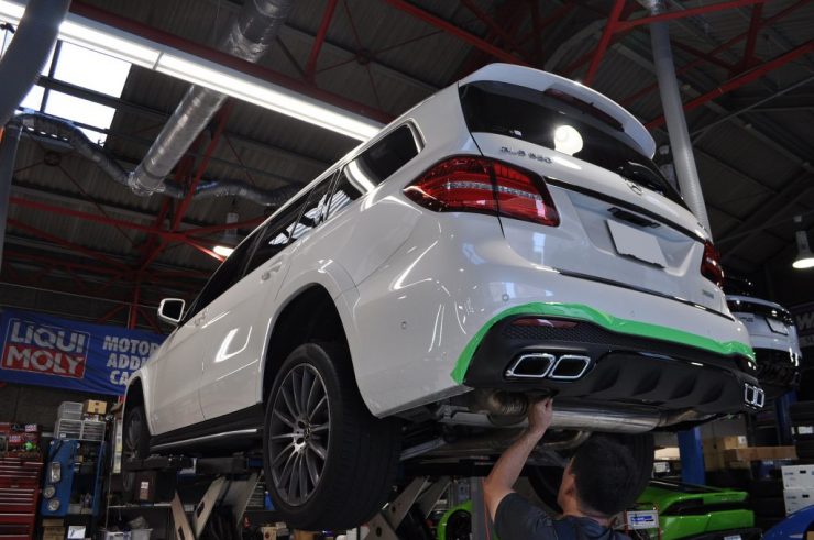 X166 GLS 63ディフューザー　マフラー