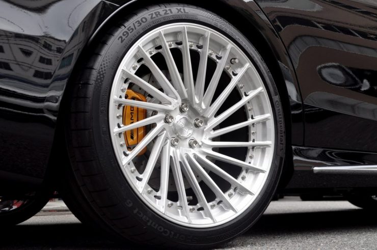W222 後期S63 ホイール交換 カーボンエアロ　カスタム