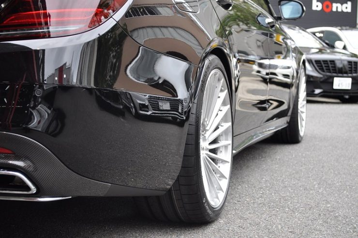 W222 後期S63 ホイール交換 カーボンエアロ　カスタム