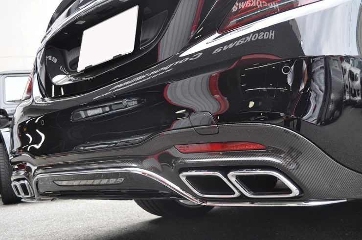 W222 後期S63 ホイール交換 カーボンエアロ　カスタム