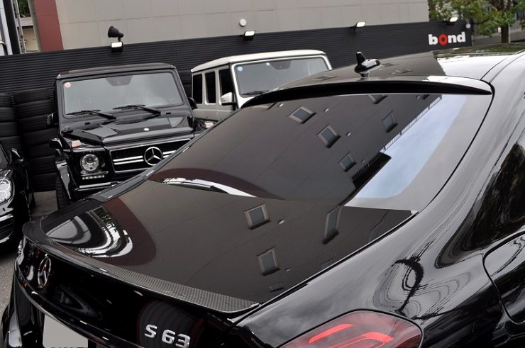W222 後期S63 ホイール交換 カーボンエアロ　カスタム