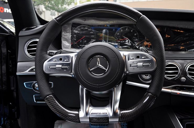 W222 後期S63 ホイール交換 カーボンエアロ　カスタム