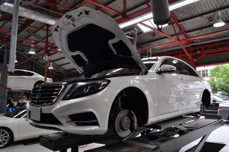 W222 S400h WEDS ホイール交換