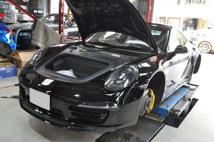ポルシェ991カレラ ミシュラン タイヤ交換