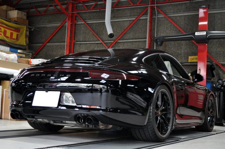 ポルシェ991カレラ ミシュラン タイヤ交換