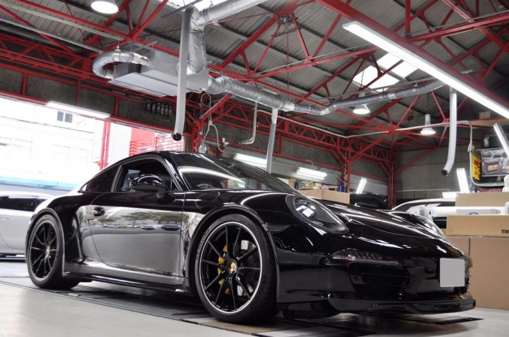 ポルシェ991カレラ　ミシュラン　タイヤ交換