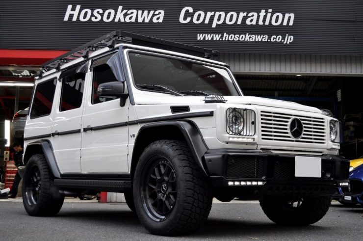 W463 G550 カーボンステアリング交換