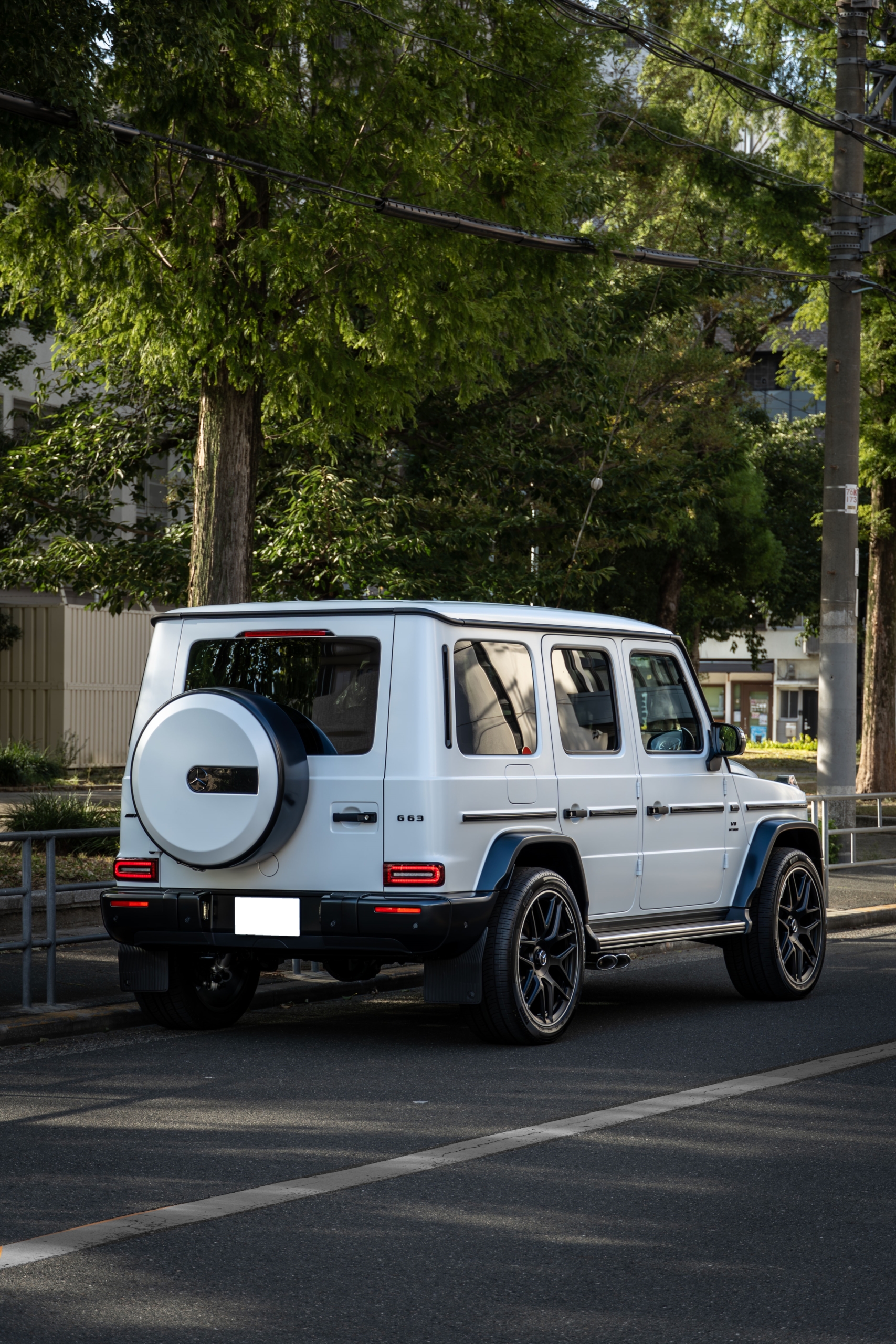 W463A G63 AMG エディションマグノホワイト フルプロテクション コーティング 低ダストブレーキパッド スペーサー ボンド大阪 カスタム