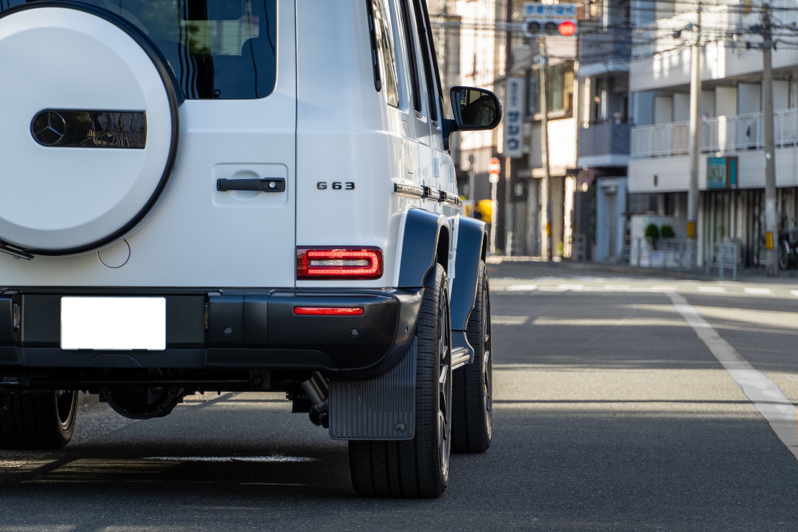 W463A G63 AMG エディションマグノホワイト フルプロテクション コーティング 低ダストブレーキパッド スペーサー ボンド大阪 カスタム
