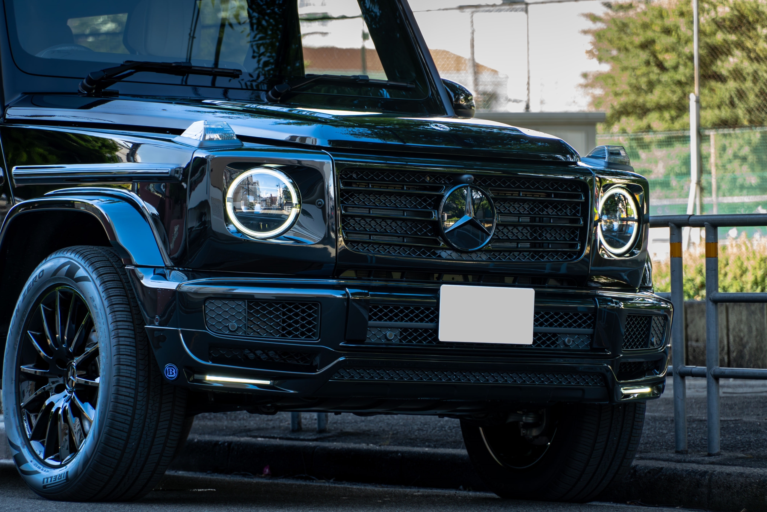 W463A G400d BRABUSスポイラー ブラックアウト ナイトPKG