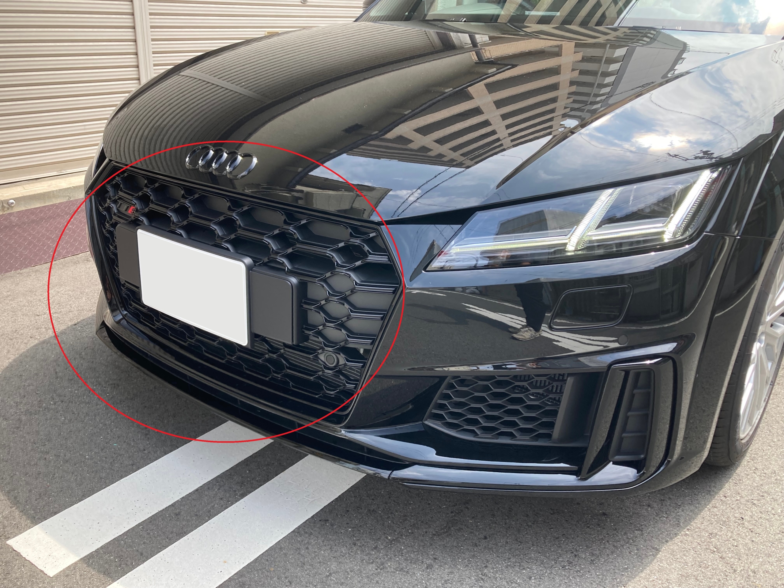 アウディ TTS デジタルインナーミラー RSバンパー プロテクションフィルム カスタム