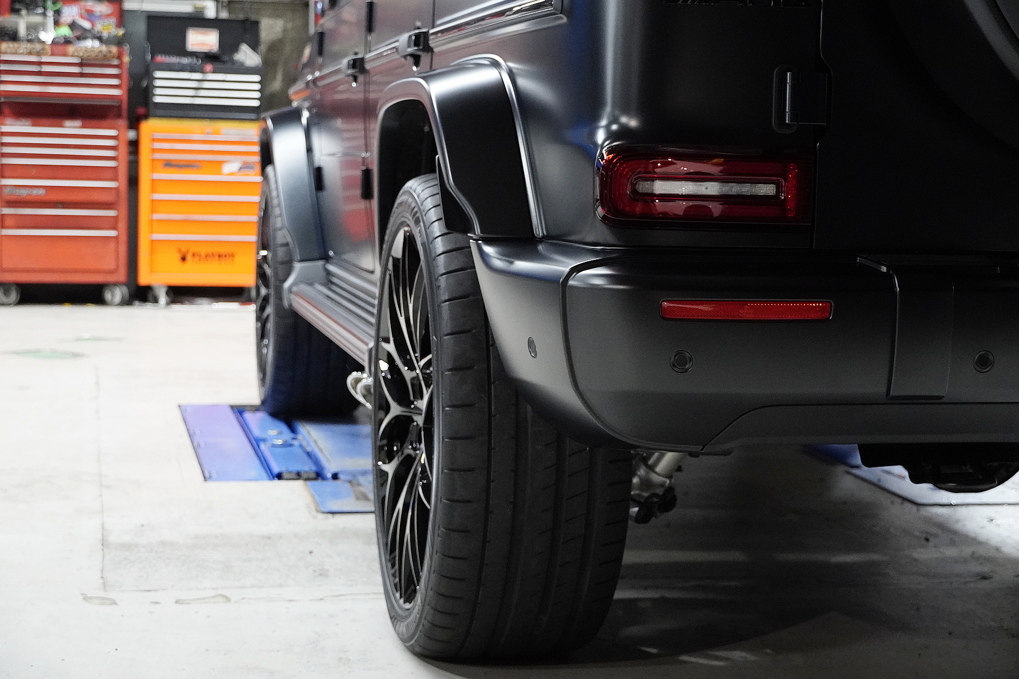 W463A G63 BCforged ホイール交換 ブラックアウト