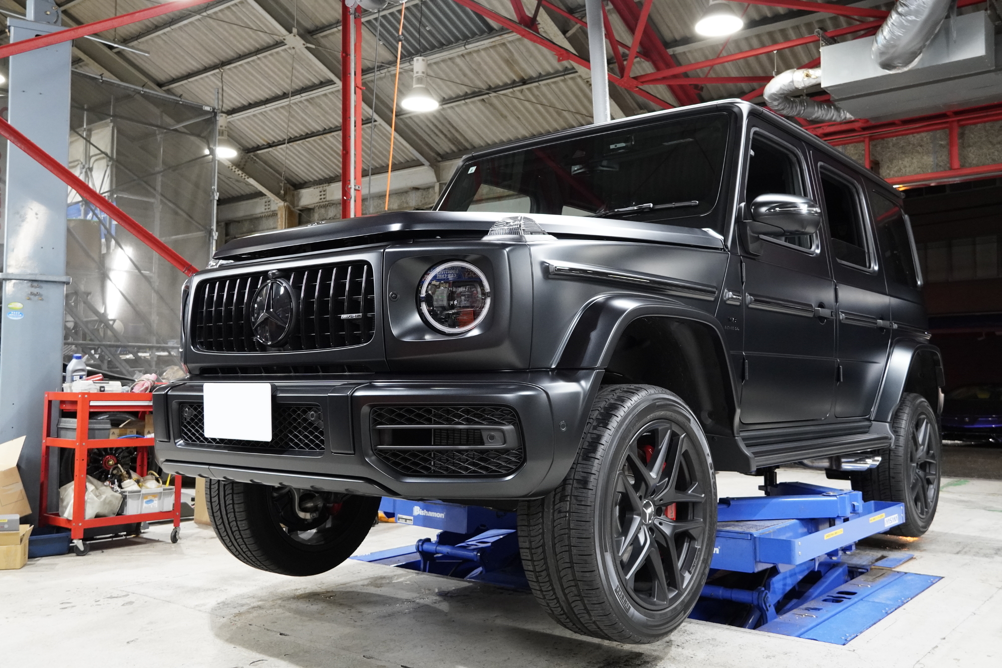 W463A G63 BCforged ホイール交換 ブラックアウト