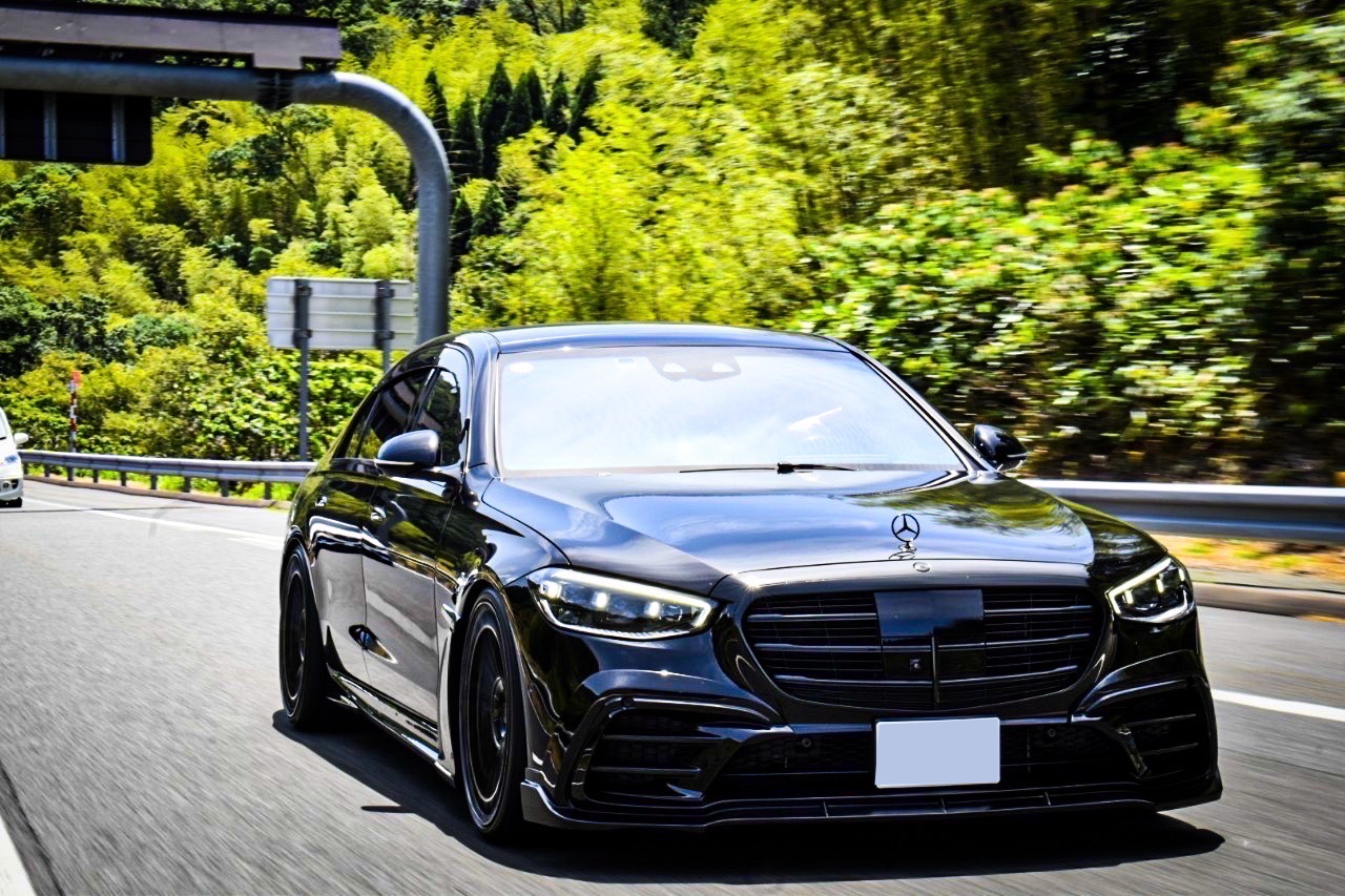 W223 S500 MAXHAUST マフラー キャリパーペイント スモークテール ガラスコーティング