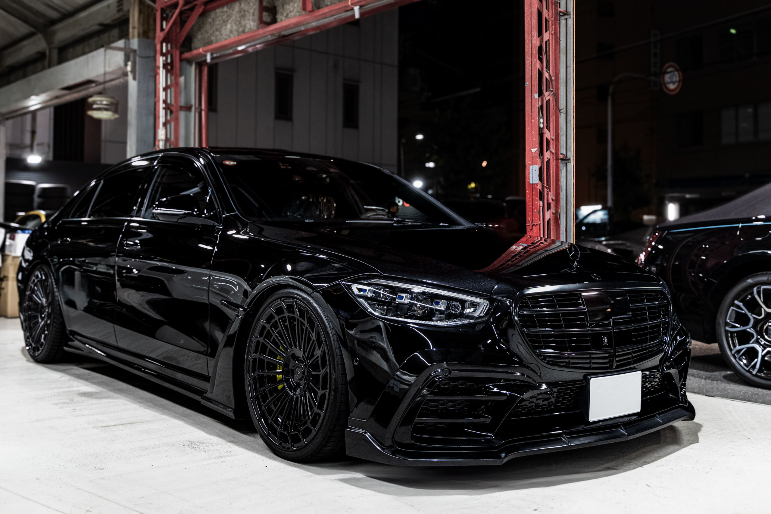 W223 S500 MAXHAUST マフラー キャリパーペイント スモークテール ガラスコーティング
