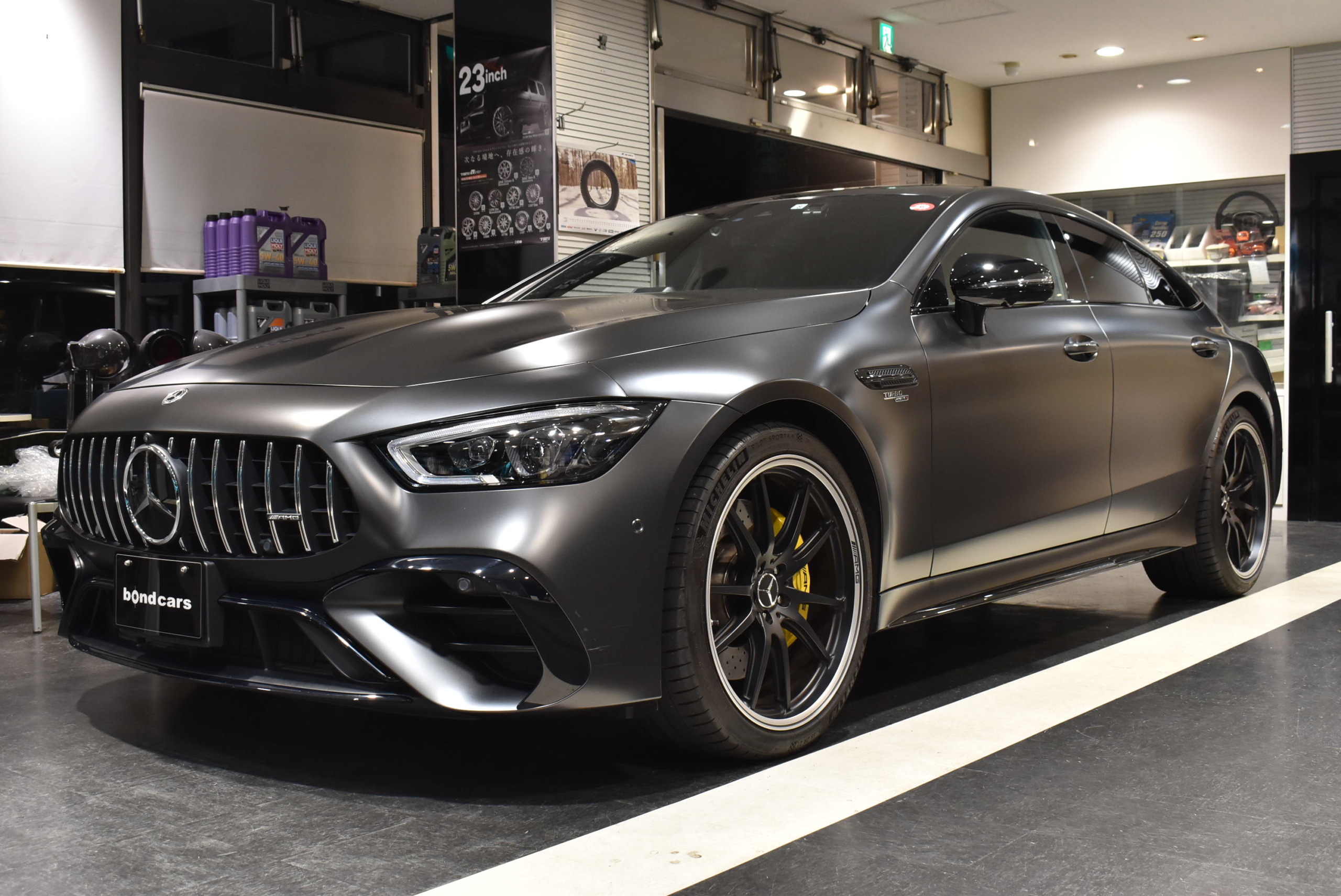 メルセデスAMG GT53 4M+ 4Dクーペ グラファイトグレーマグノ 右ハンドル AMGダイナミックプラスパッケージ パノラマルーフ