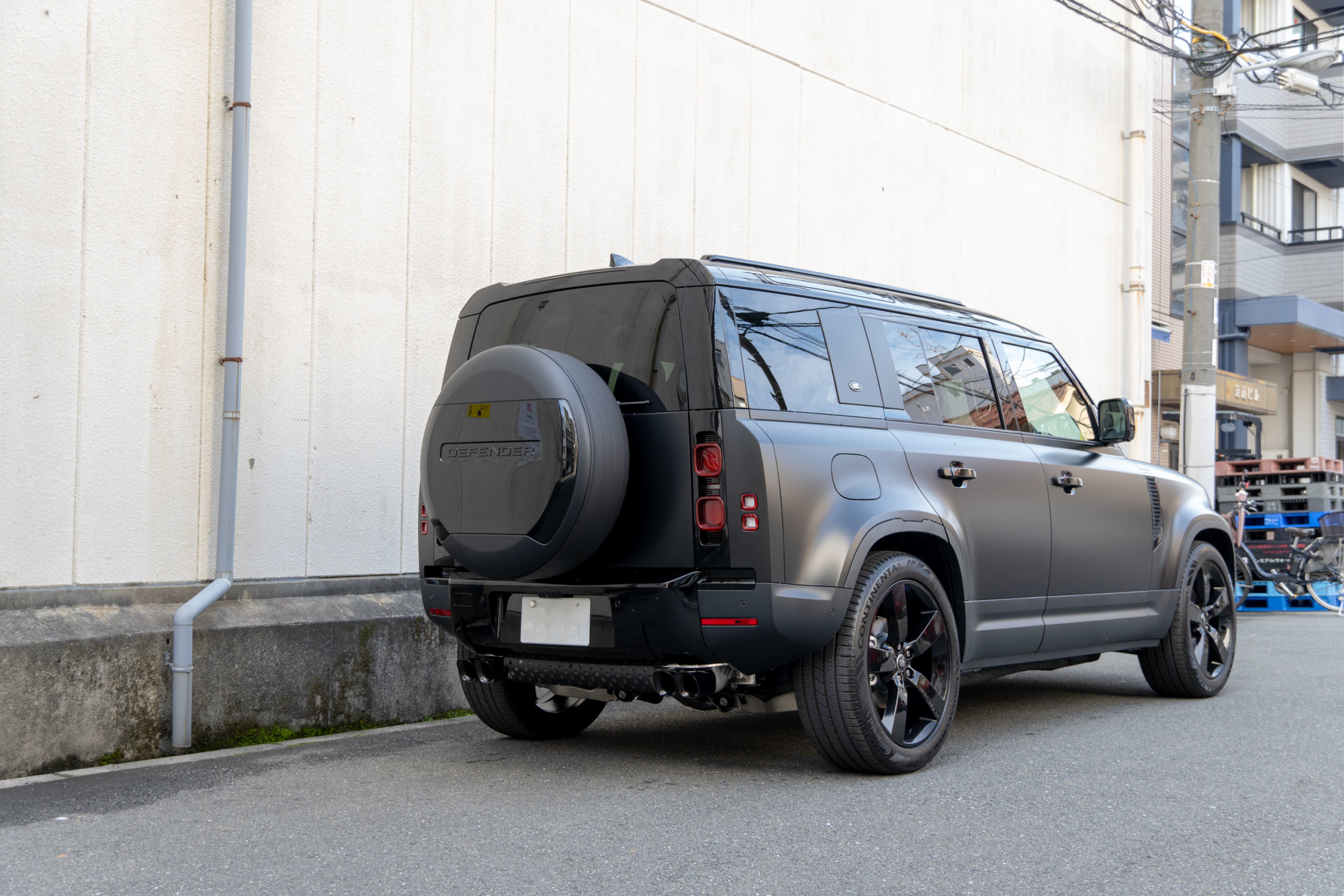 DEFENDER110 4本出しマフラーカッター カスタム