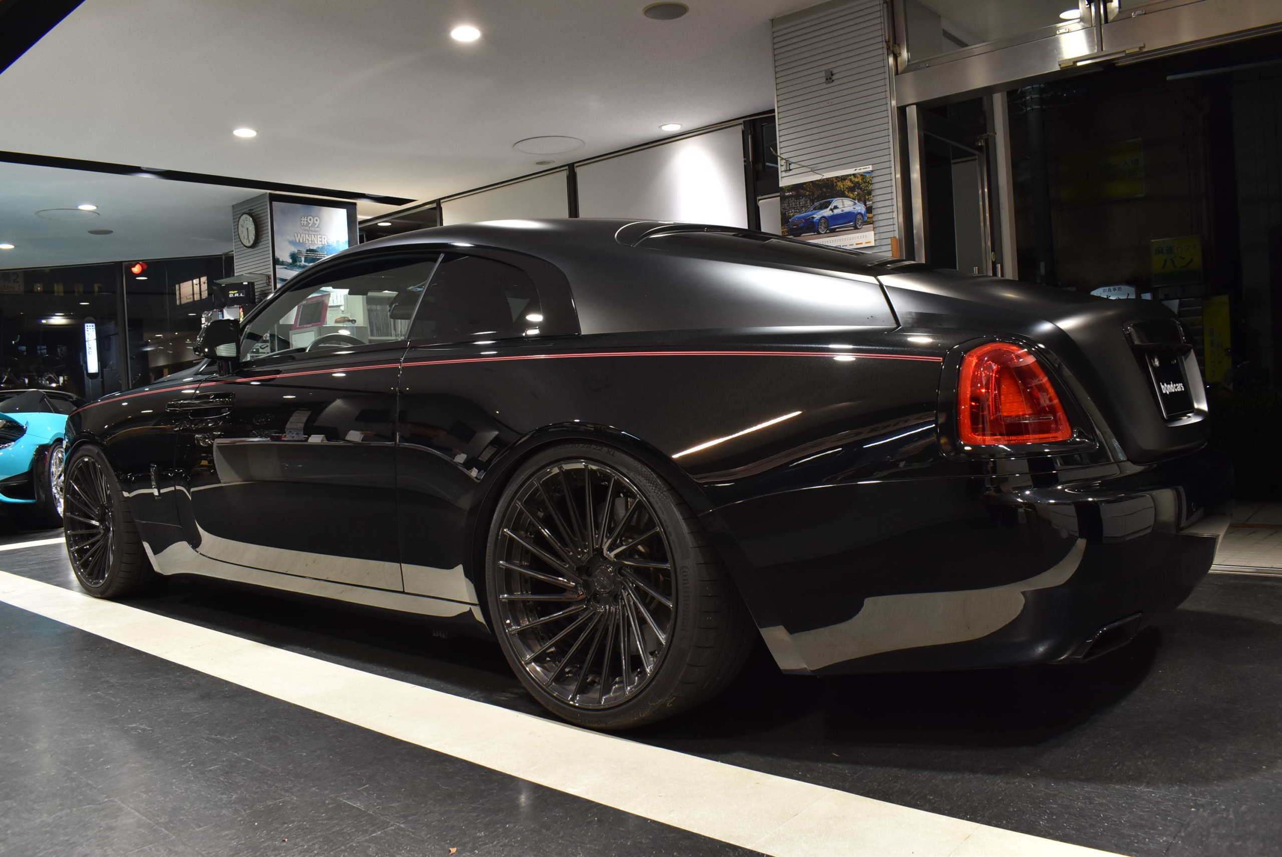 ロールスロイス レイスⅡ 1221Wheels 22インチアルミ ローダウン 各部ブラックアウト スターライトヘッドライナー ブラックバッジエンブレム