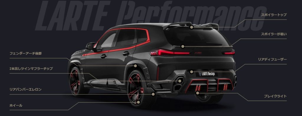 BMW XM larte design エアロ カスタム