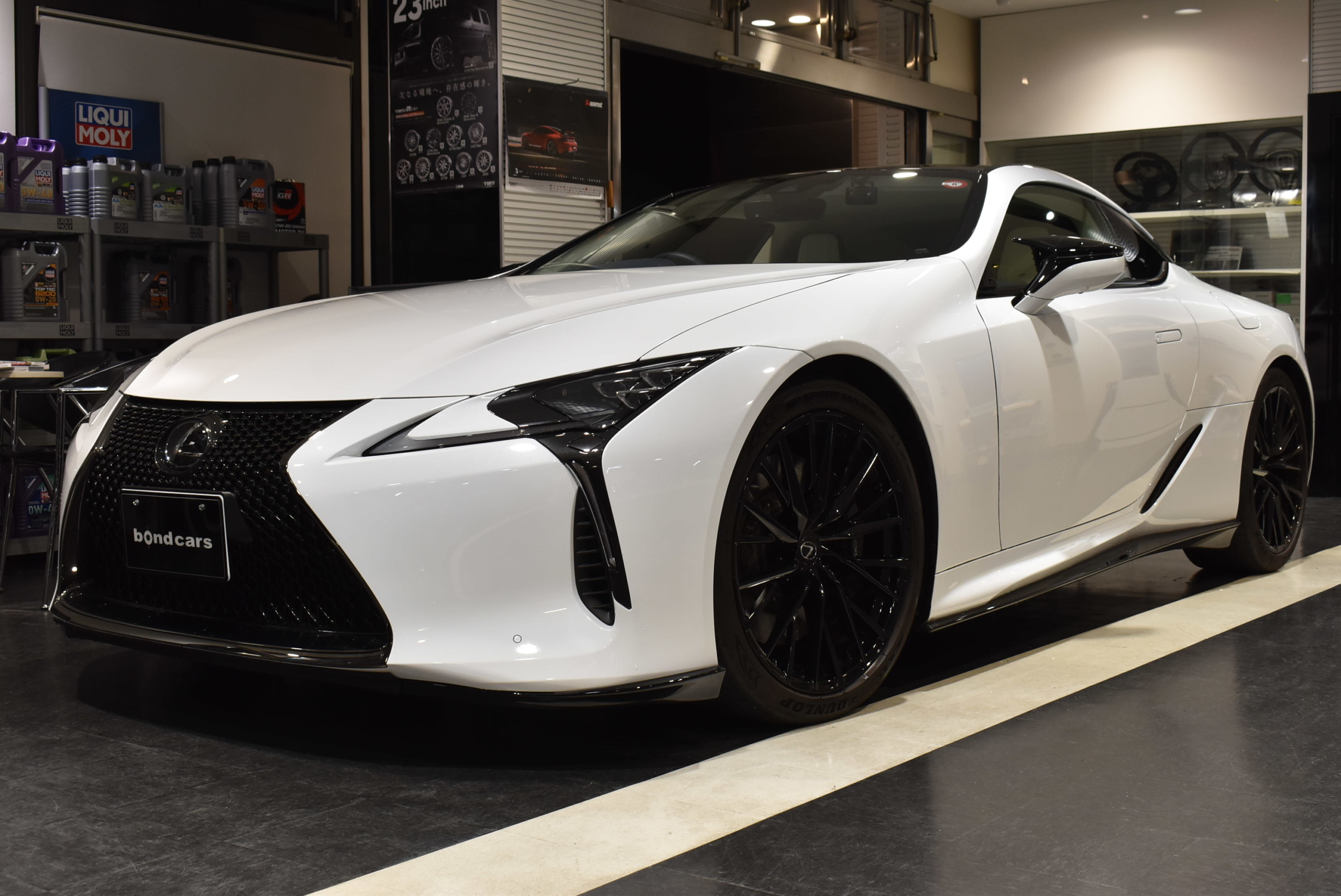 レクサス LC500クーペ Sパッケージ MC後 マークレビンソンオーディオ TRDエアロ(F/S/R/RD/トランクSP/ミラーカバー)各部ブラックペイント
