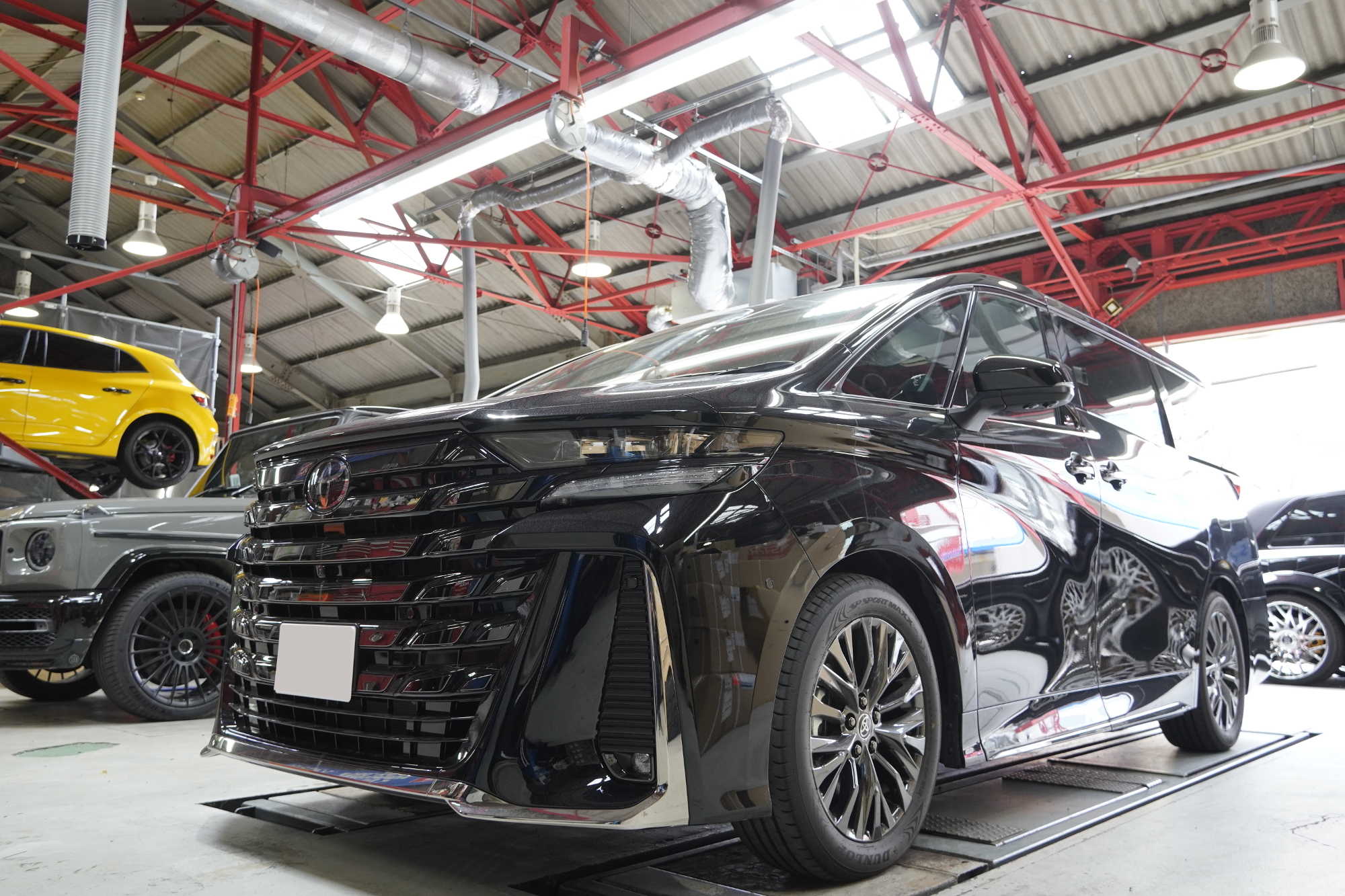 40系 ヴェルファイア RMP ホイール交換 ダウンサス カスタム