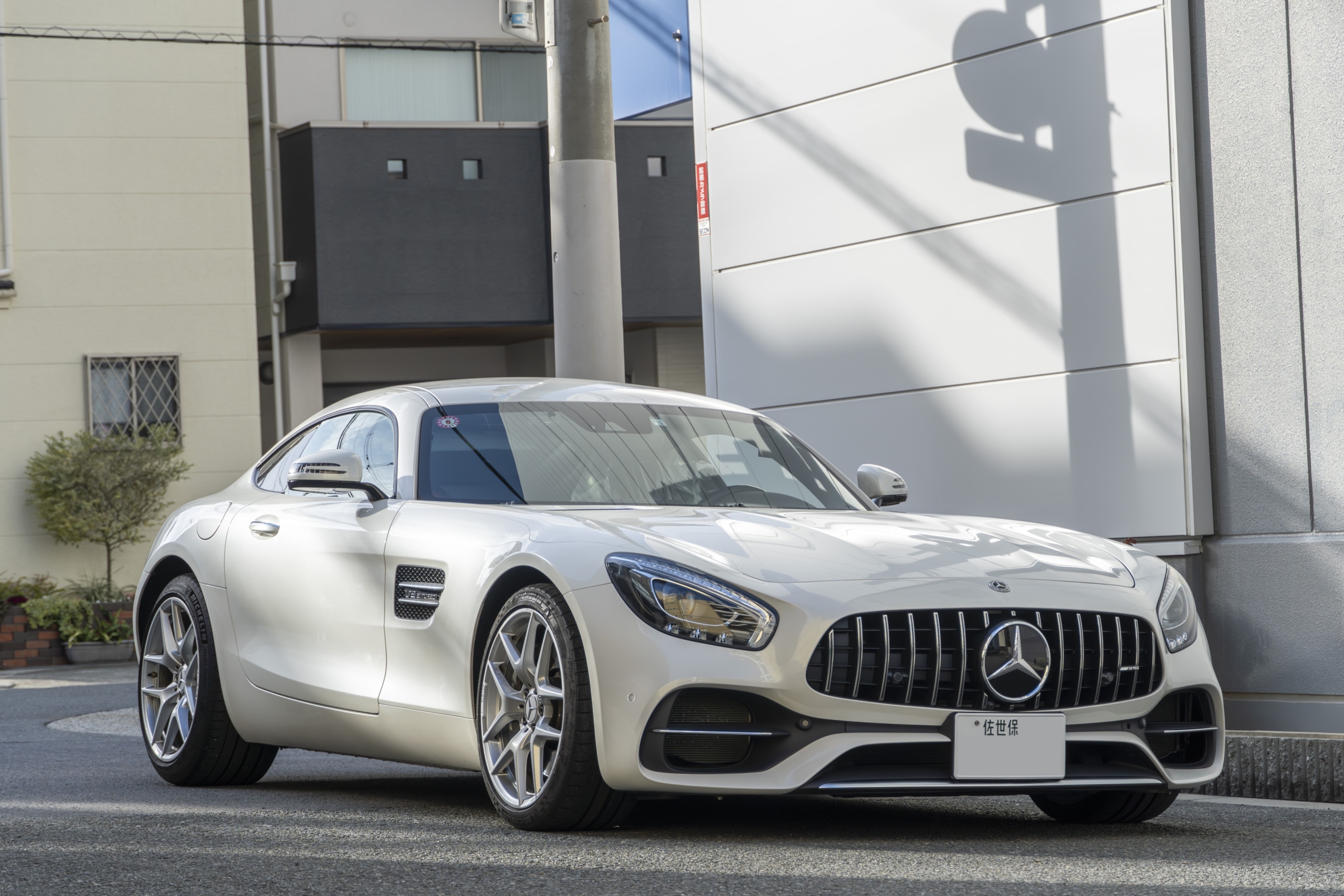 C190 AMG GT×パナメリカーナグリル・後期フロントバンパー ボンド大阪