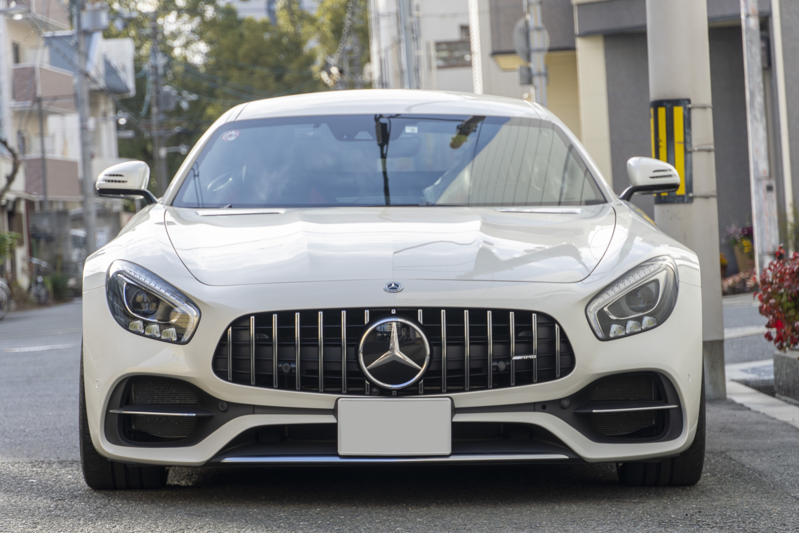 C190 AMG GT×パナメリカーナグリル・後期フロントバンパー ボンド大阪
