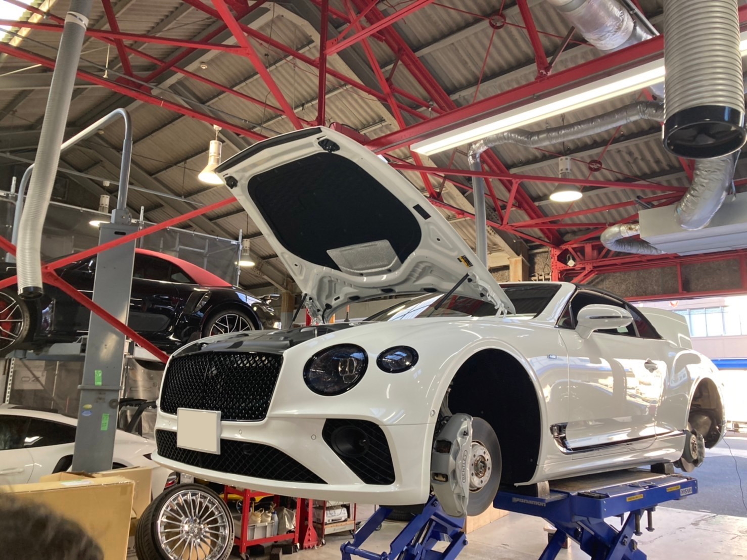 ベントレー　コンチネンタルGTC　HRE　デジタルインナーミラー　カスタム