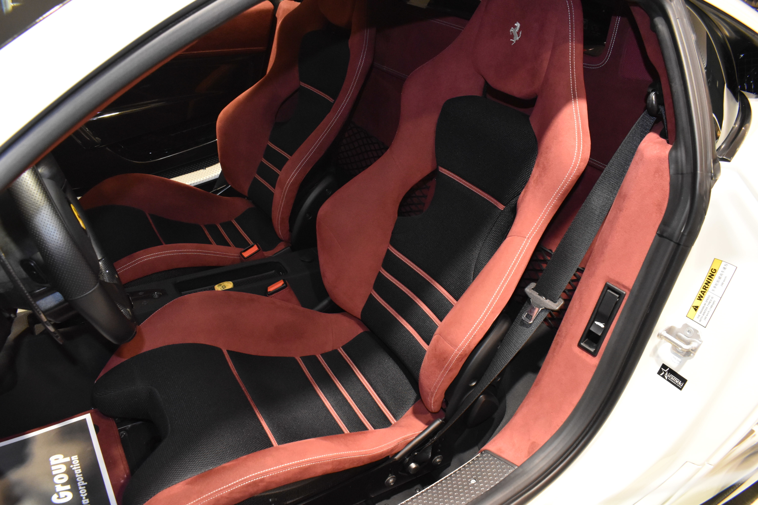 フェラーリ 458スペチアーレ ビアンコイタリア フロントリフター カーボンLEDステアリング・センターブリッジ・ドアシルガード他 フルプロテクションフィルム レーダー