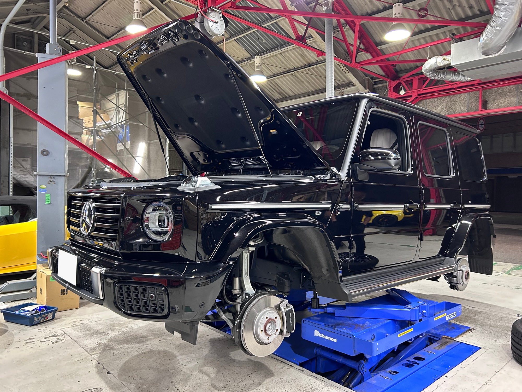 W465 G450d 電動サイドステップ レーダー探知機 低ダストパッド