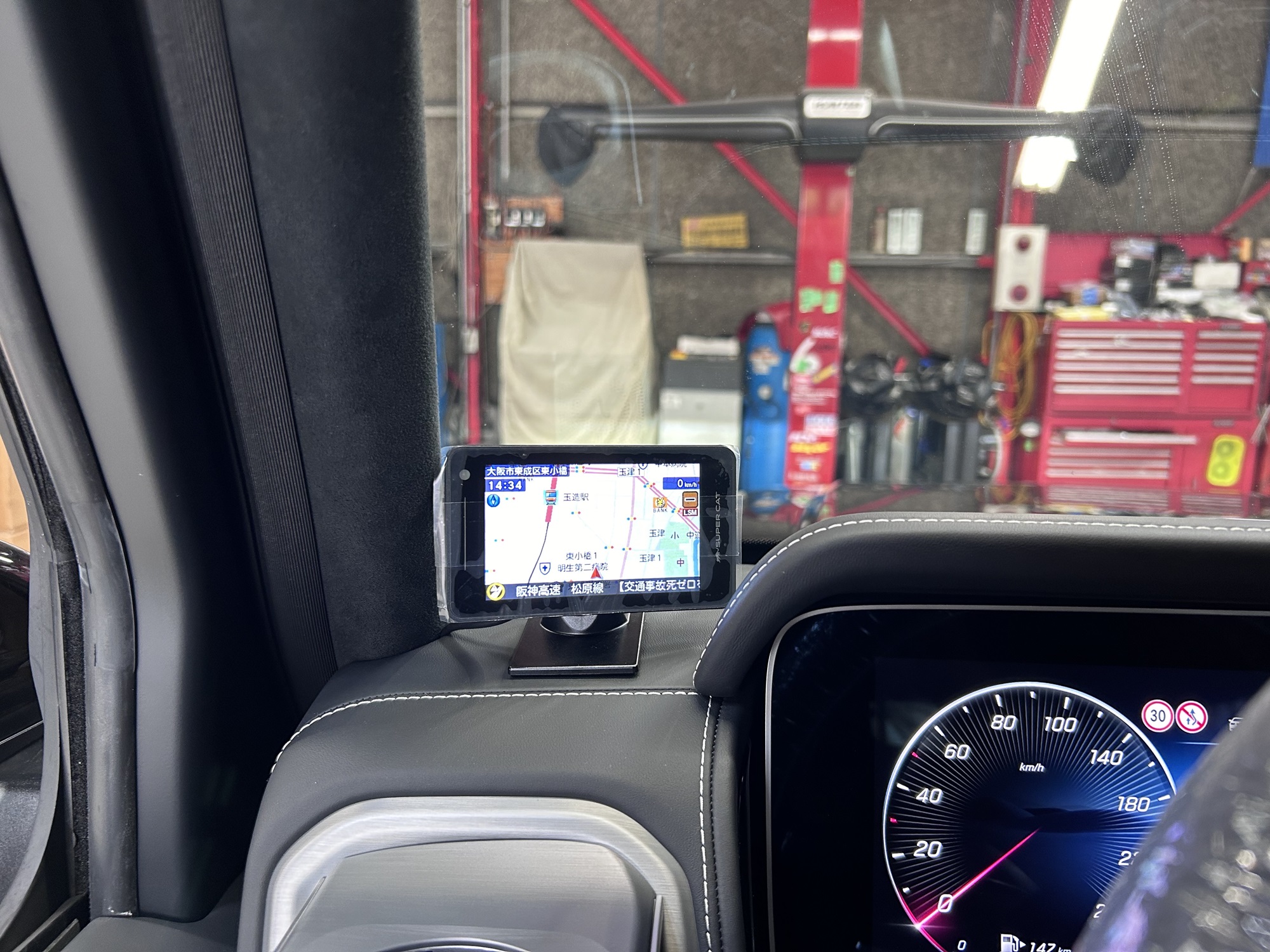 W465 G450d 電動サイドステップ レーダー探知機 低ダストパッド