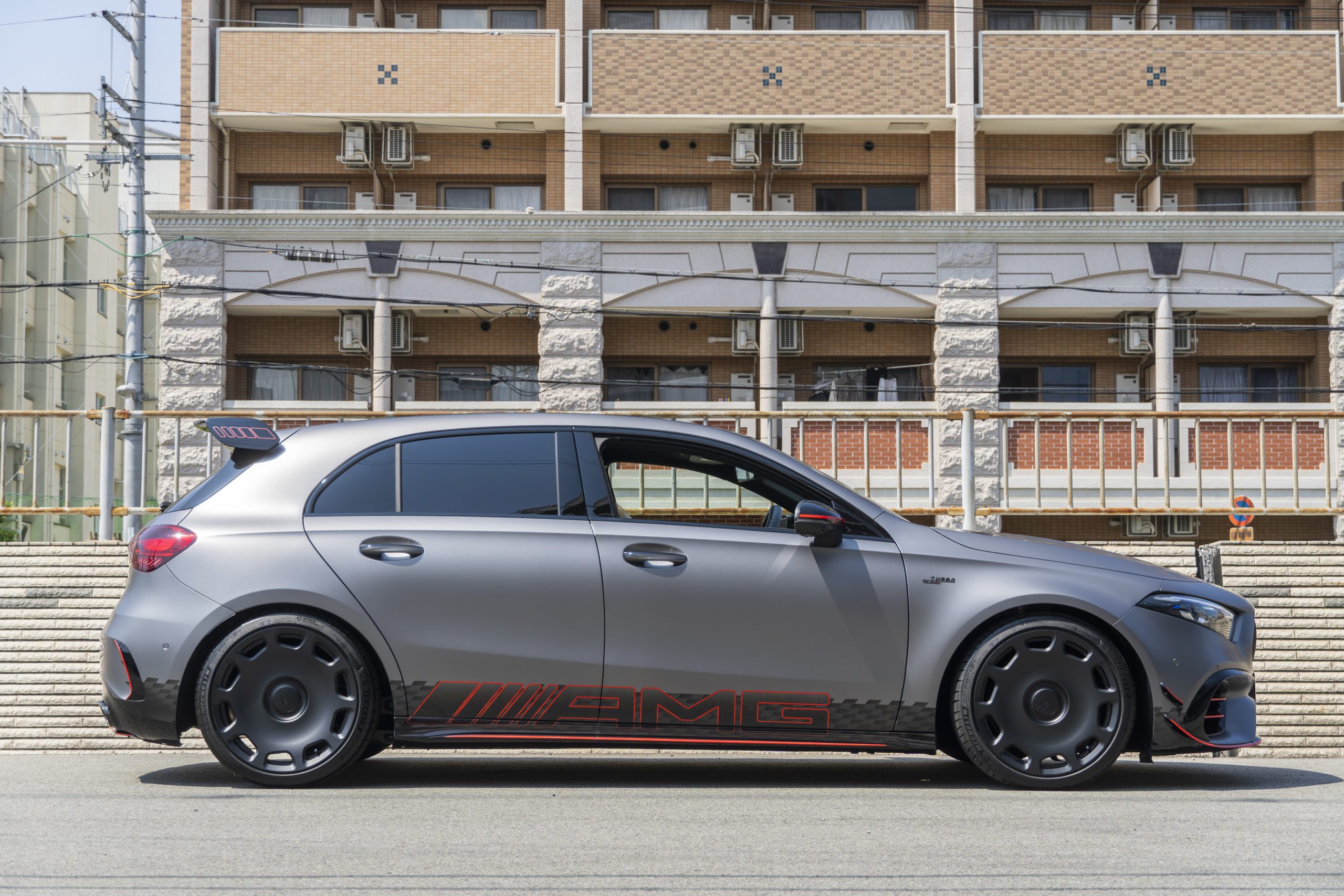 W177 A45S AMG×BC Forged GW01-CXホイール・プロテクションフィルム・低ダストブレーキパッド ボンド大阪