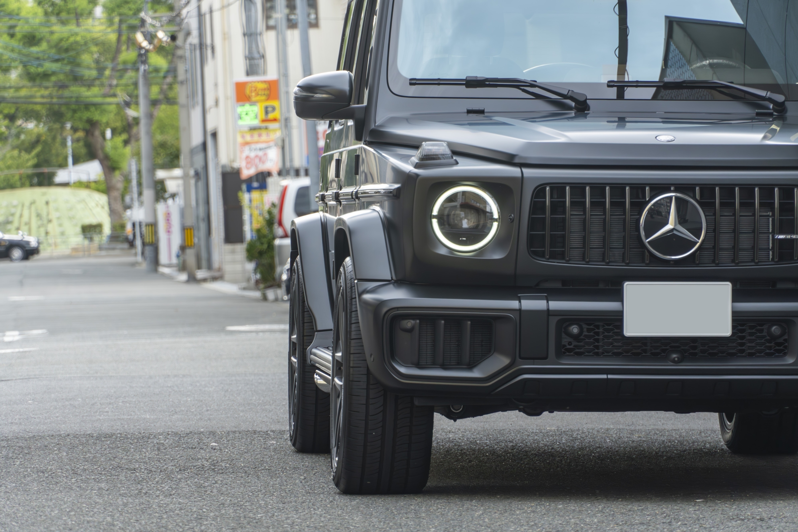 W465 G63 AMG×ダウンサス・スペーサー・低ダストパッド・電動ステップ・ラッピング ボンド大阪