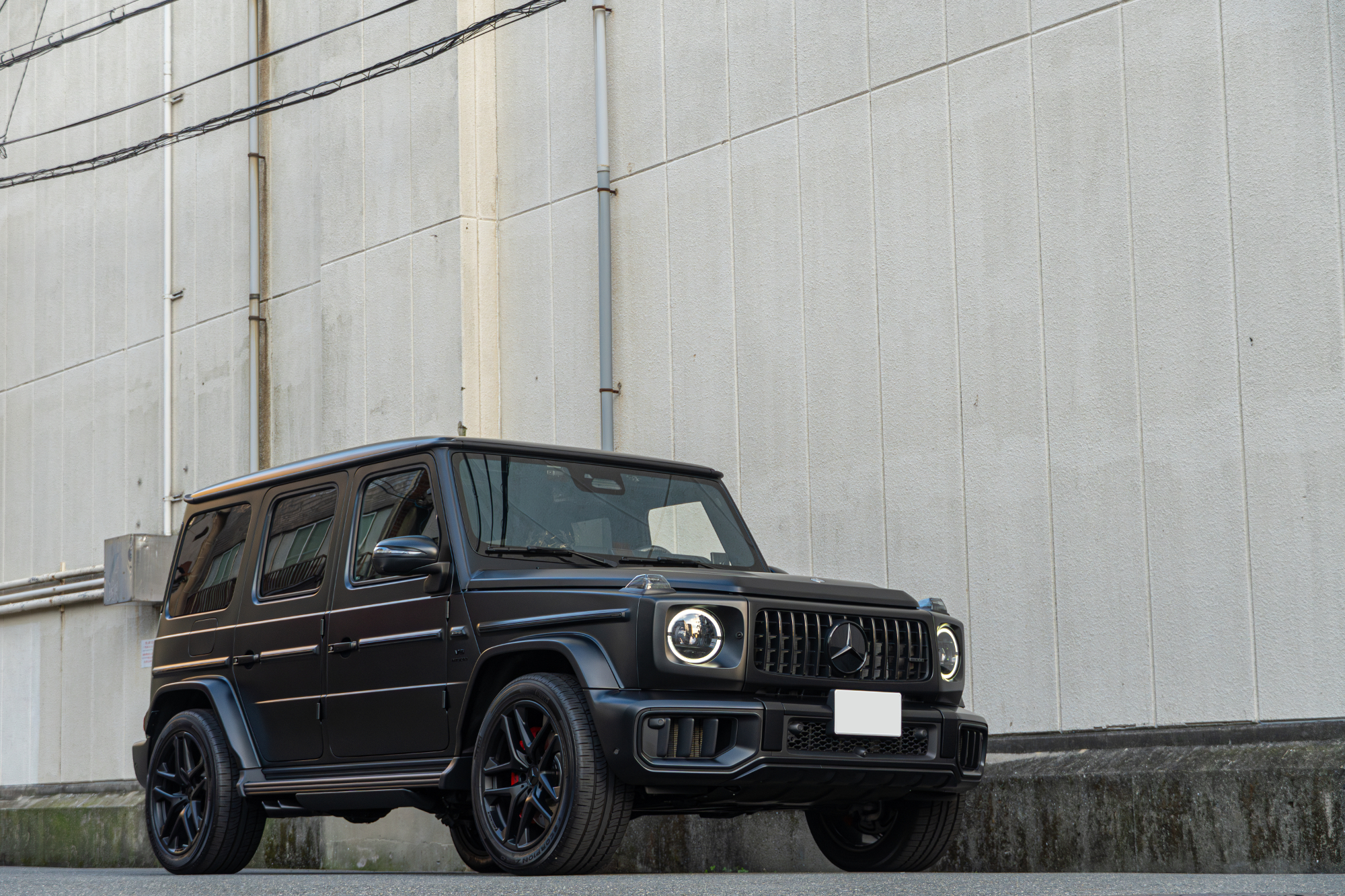 W465 AMG G63 ローダウン　ブラックアウト　電動サイドステップ　カスタム