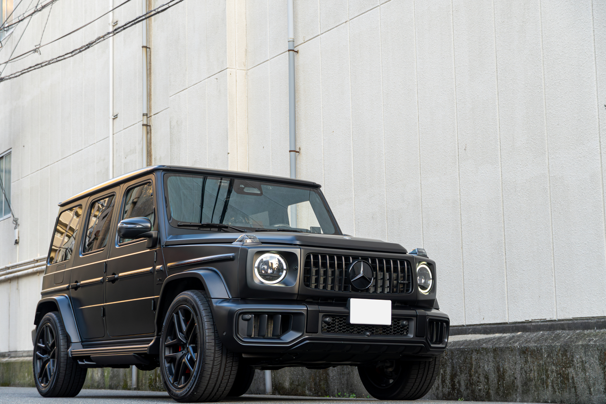 W465 AMG G63 ローダウン　ブラックアウト　電動サイドステップ　カスタム