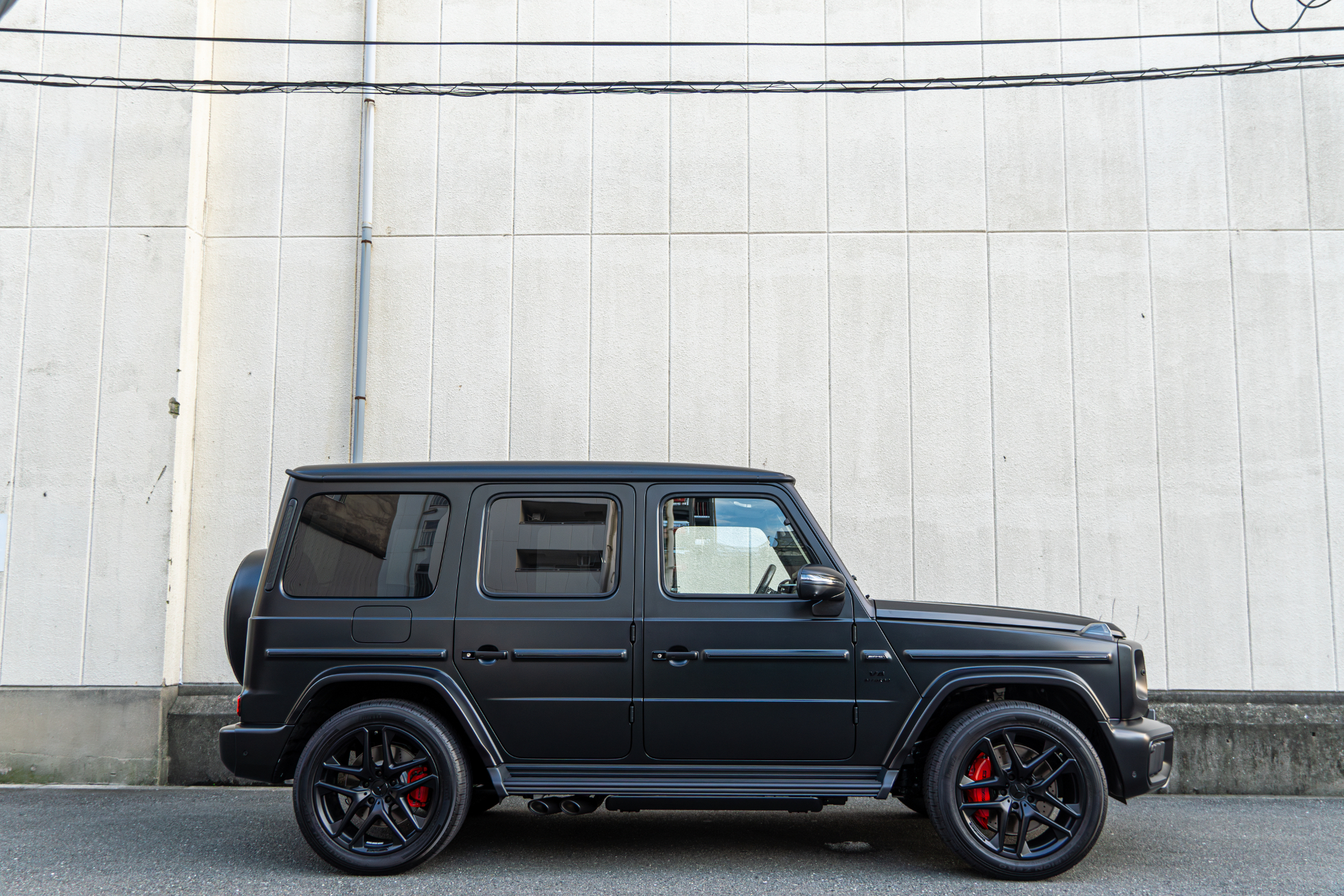 W465 AMG G63 ローダウン ブラックアウト 電動サイドステップ カスタム
