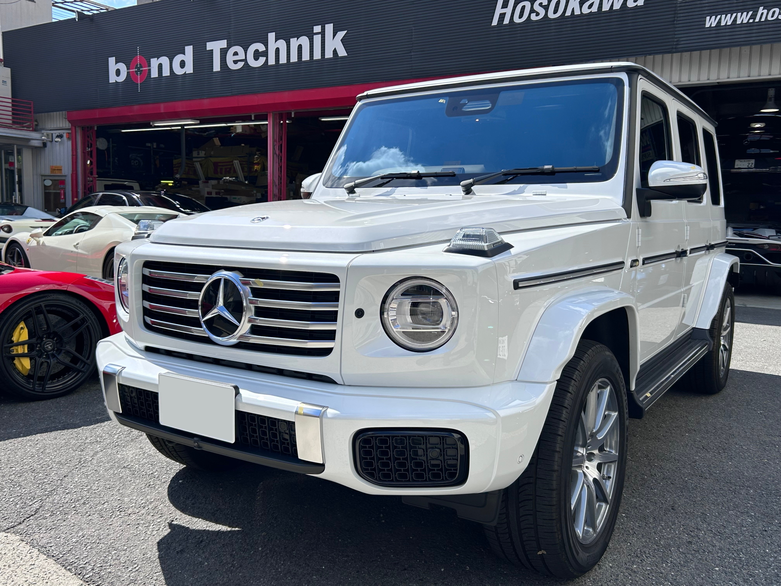 W465 G450d 電動サイドステップ ブラックアウト カスタム