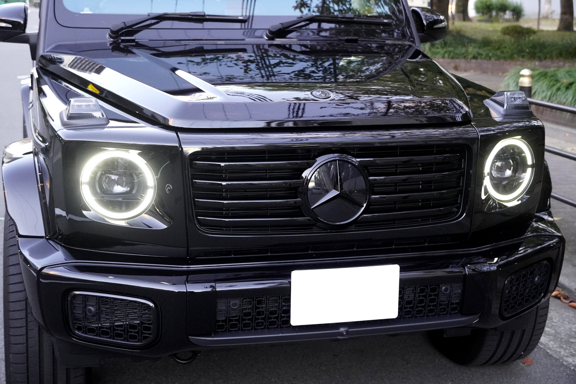 W465 G450d 電動サイドステップ イージークローザー ブラックアウト