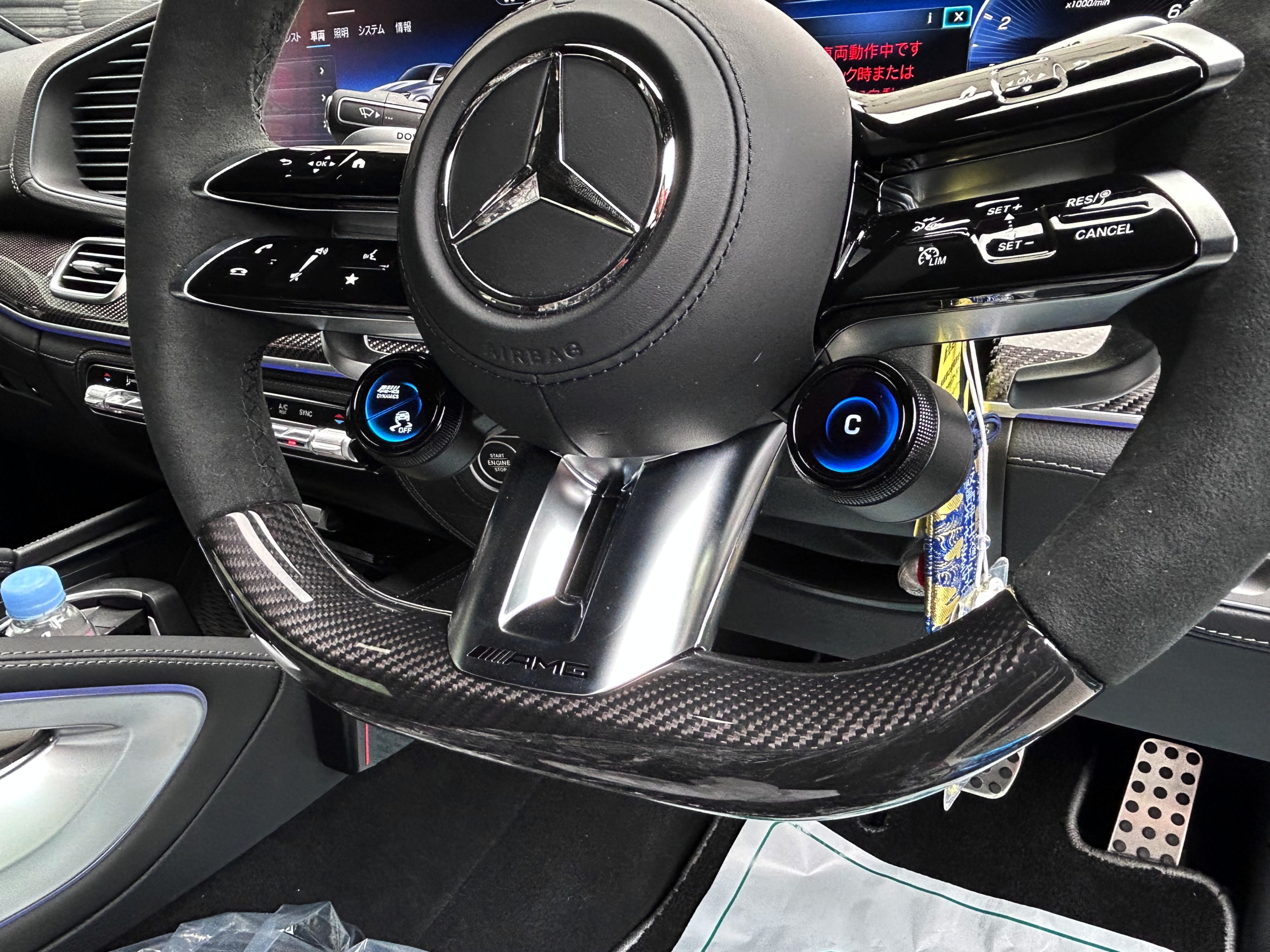 W167 GLE53 カーボンステアリング