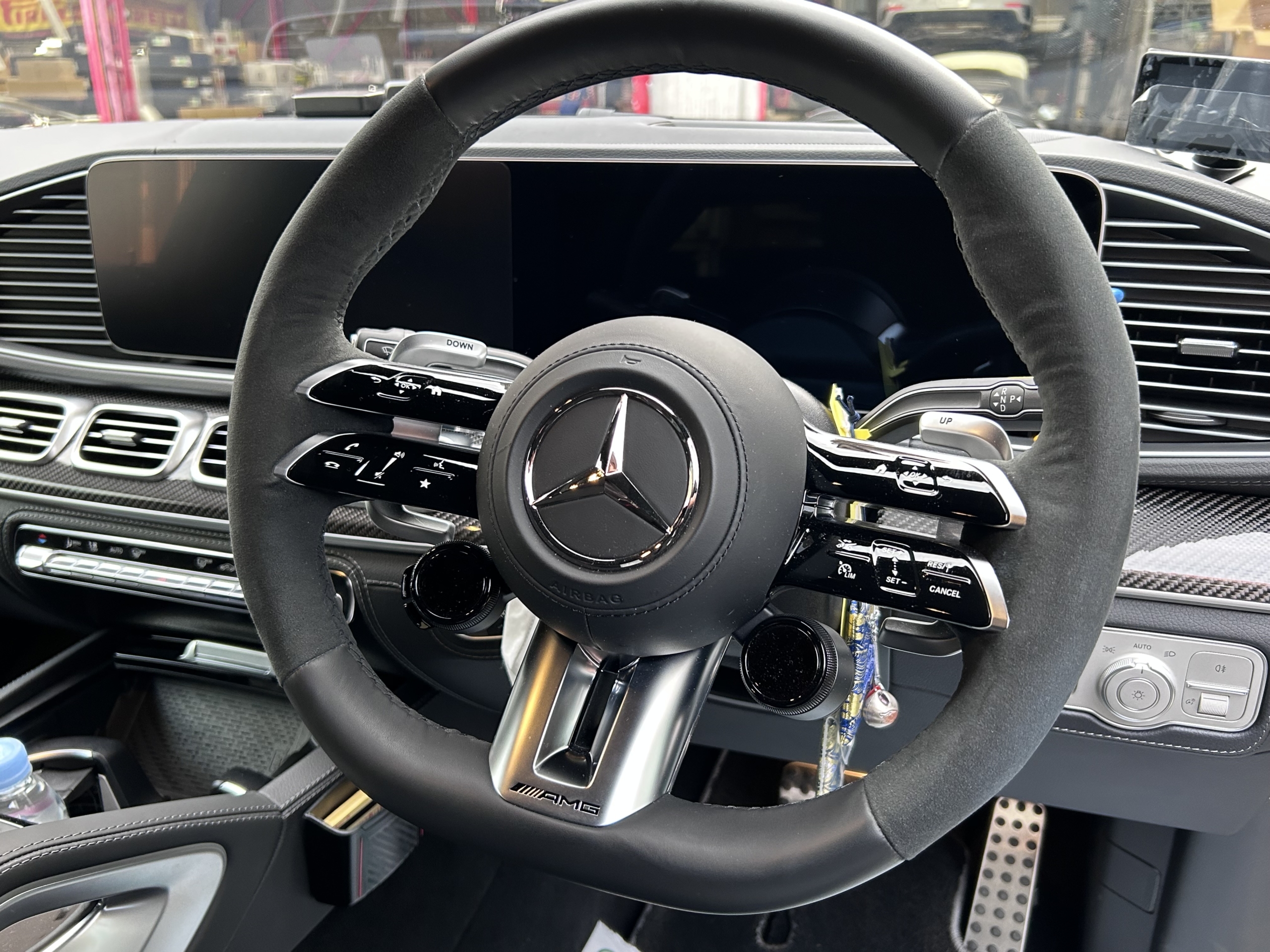 W167 GLE53 カーボンステアリング