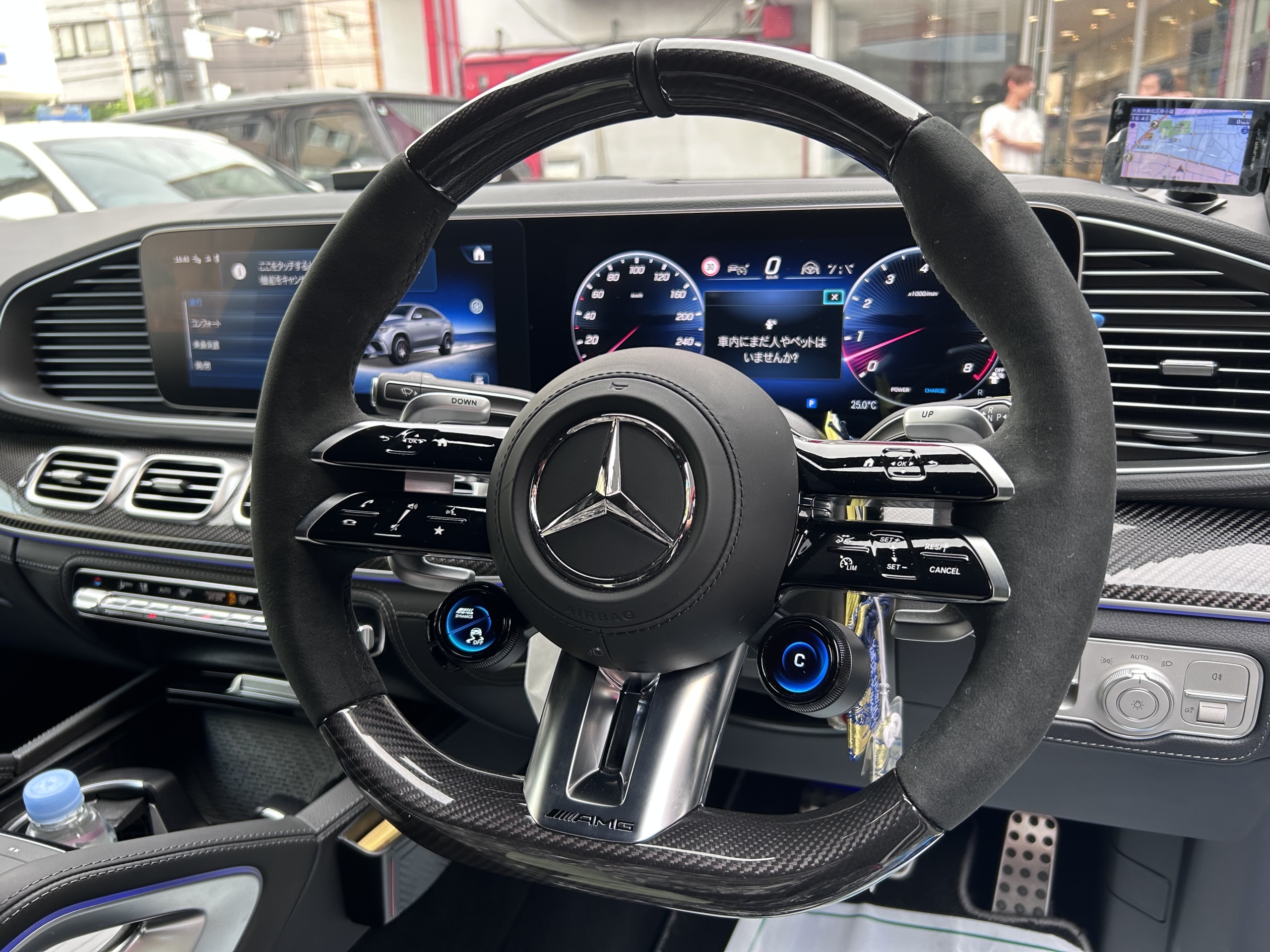 W167 GLE53 カーボンステアリング